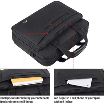 Große Laptoptasche 17,3 Zoll Schwarz wasserdicht - Business