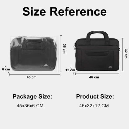 Große Laptoptasche 17,3 Zoll Schwarz wasserdicht - Business