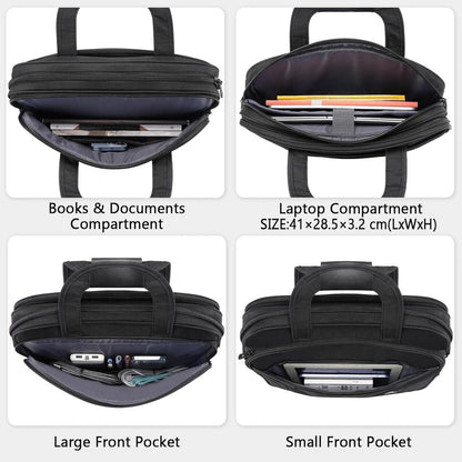 Laptoptasche 17,3 Zoll Schwarz Wasserdicht Business Umhängetasche