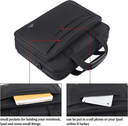 Laptoptasche 17,3 Zoll Herren Wasserdicht Business Schwarz
