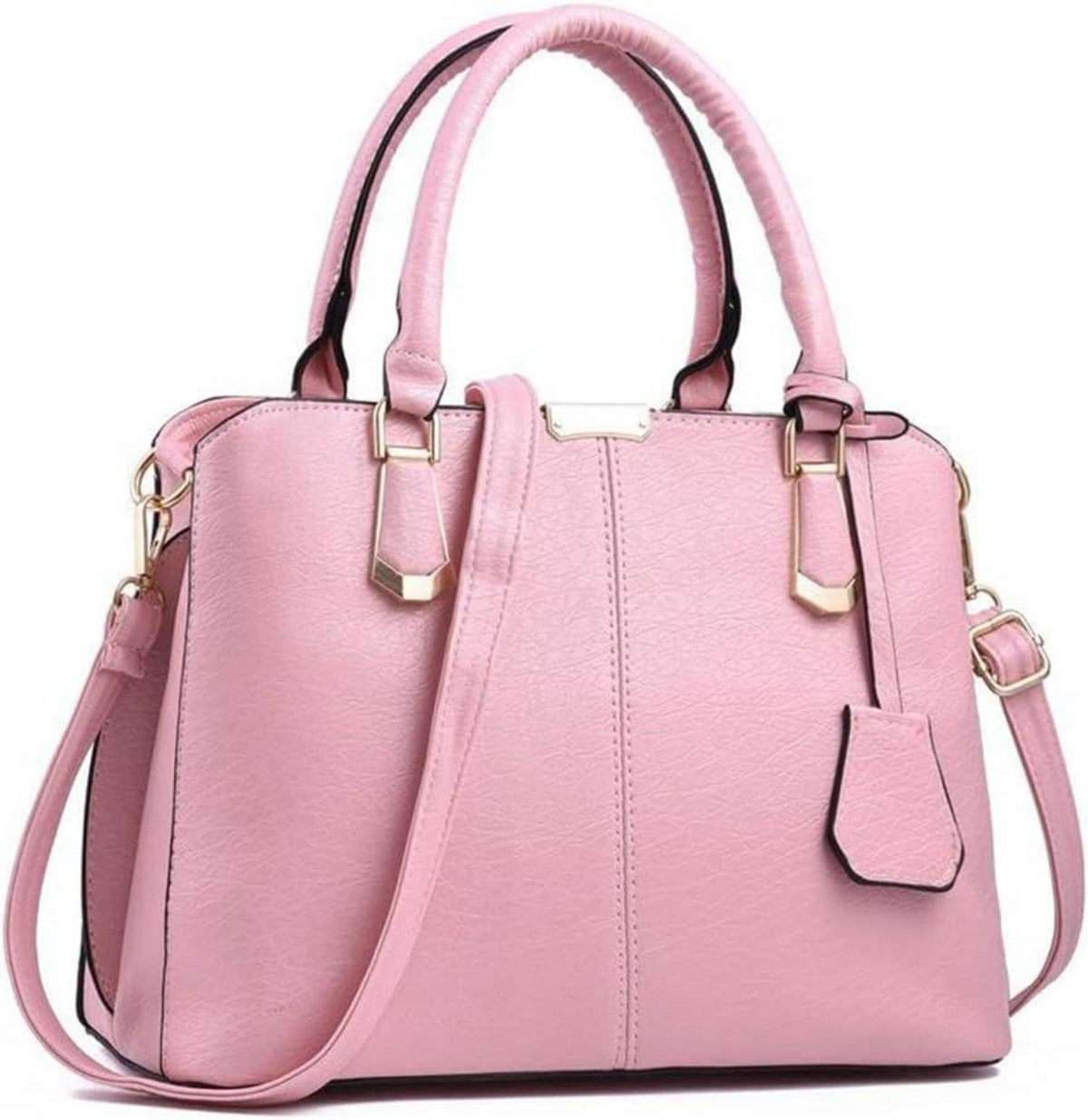 Damen PU Leder Henkeltasche Umhängetasche Anhänger Tasche Tote