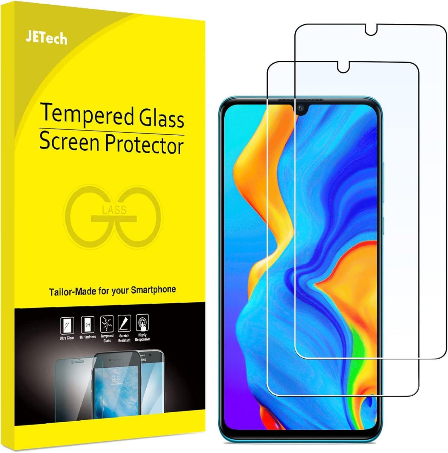 Displayschutzfolie aus gehärtetem Glas für HUAWEI P30 Lite 2er Pack
