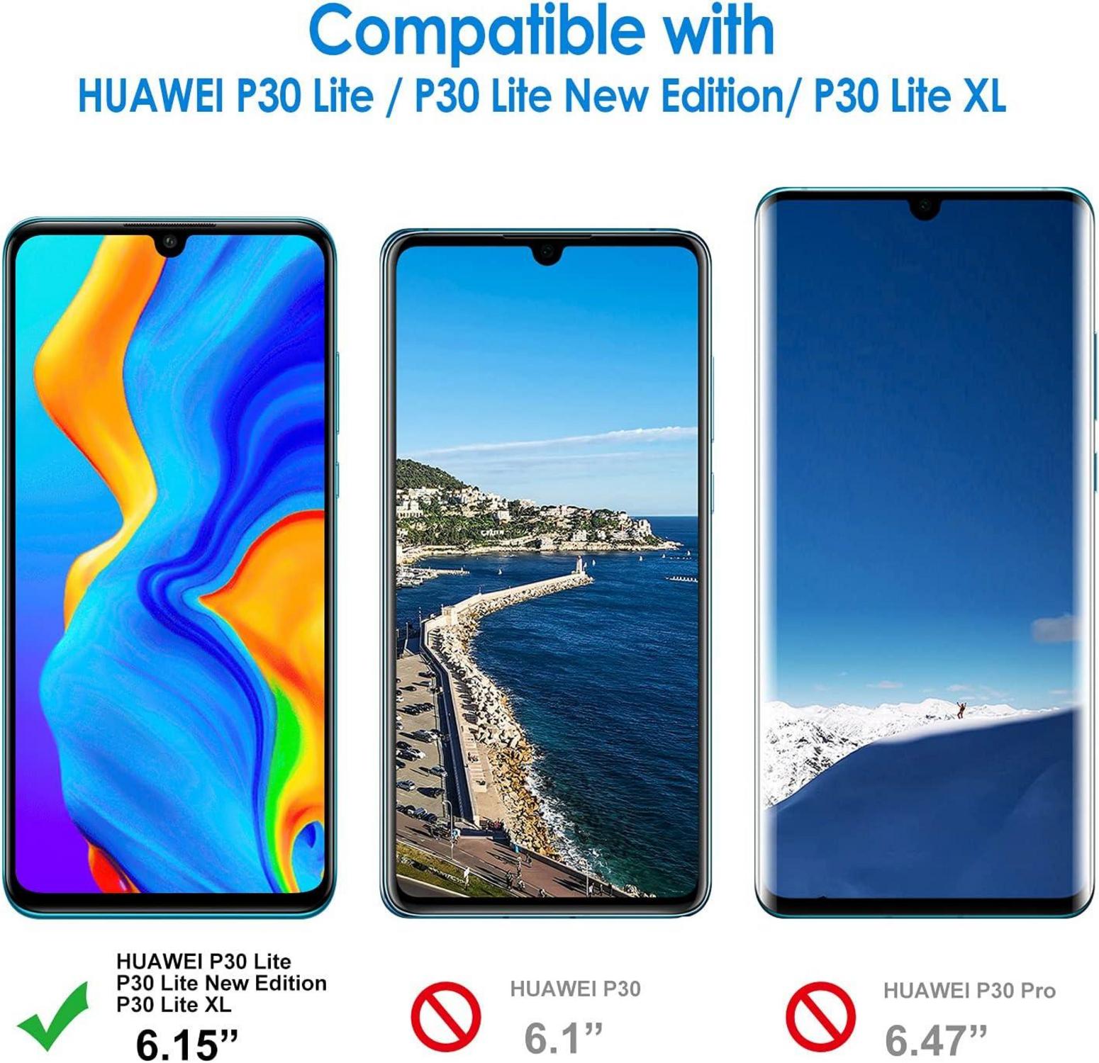 JETech Displayschutzfolie für HUAWEI P30 Lite 9H Glas 2er