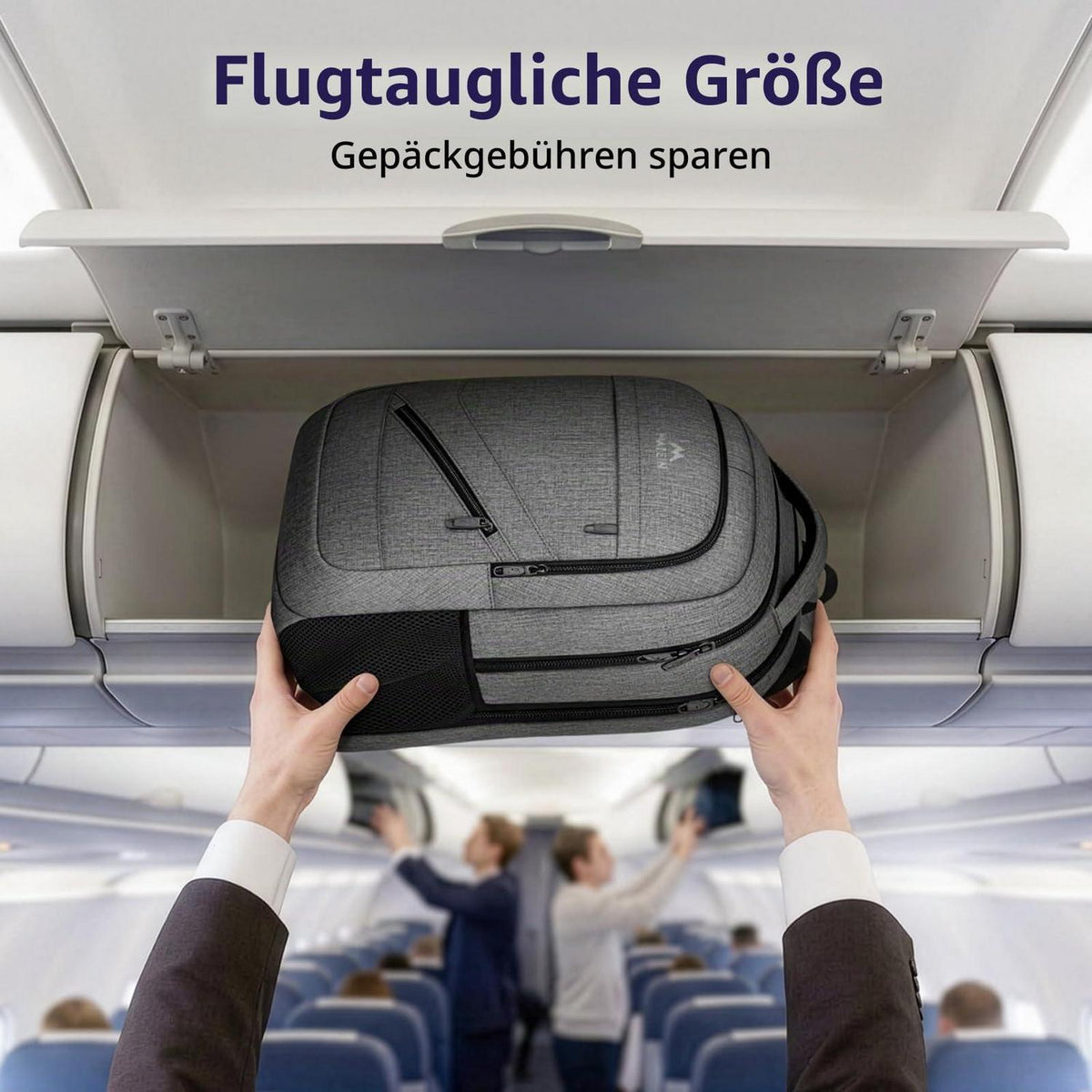 Laptop Rucksack 17 Zoll Herren & Damen | Wasserdicht, TSA Geprüft, Business & Schule