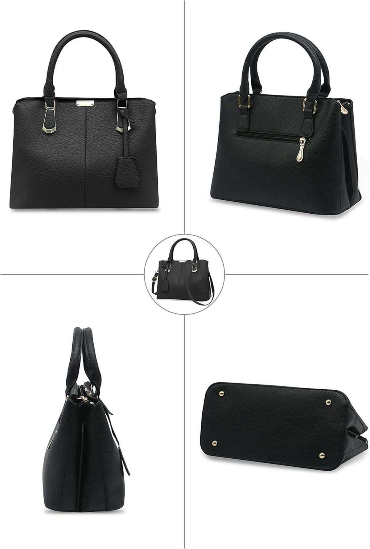 Pahajim Damen Henkeltasche Umhängetasche PU Leder Tote mit