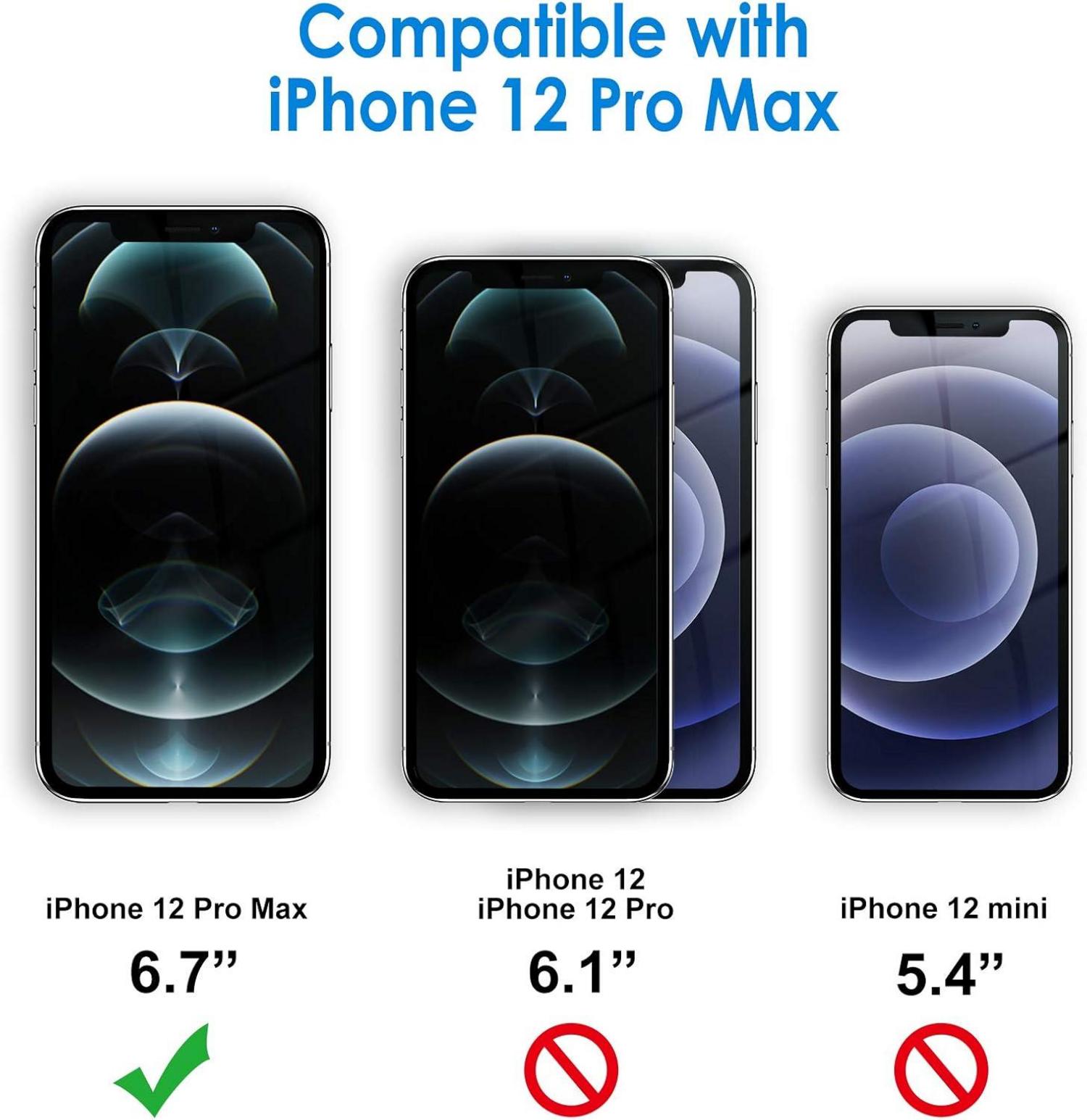 Displayschutzfolie iPhone 12 Pro Max 3er Pack 0,33mm