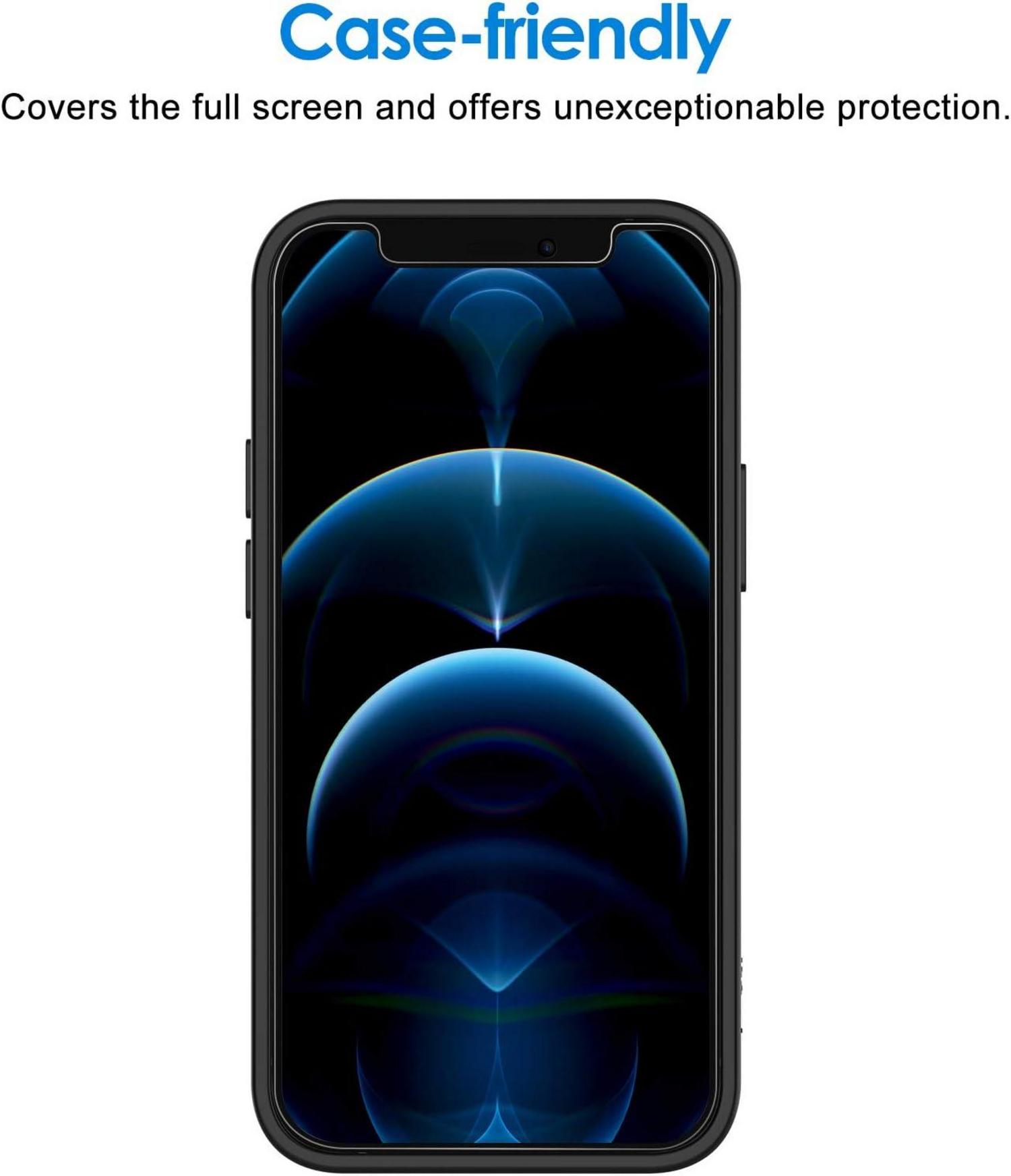 Schutzfolie iPhone 12 Pro Max Panzer Glas 3 Stück