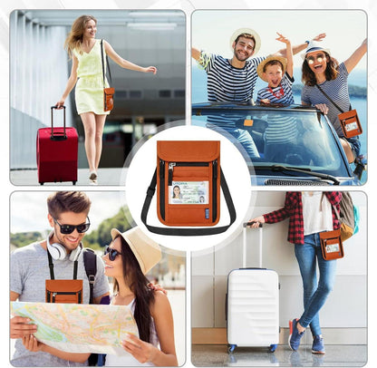 WACCET RFID Brustbeutel Reise Brusttasche Schlüssel Reisepass