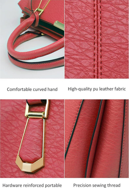 Damen Henkeltasche Umhängetasche Handtasche PU Leder