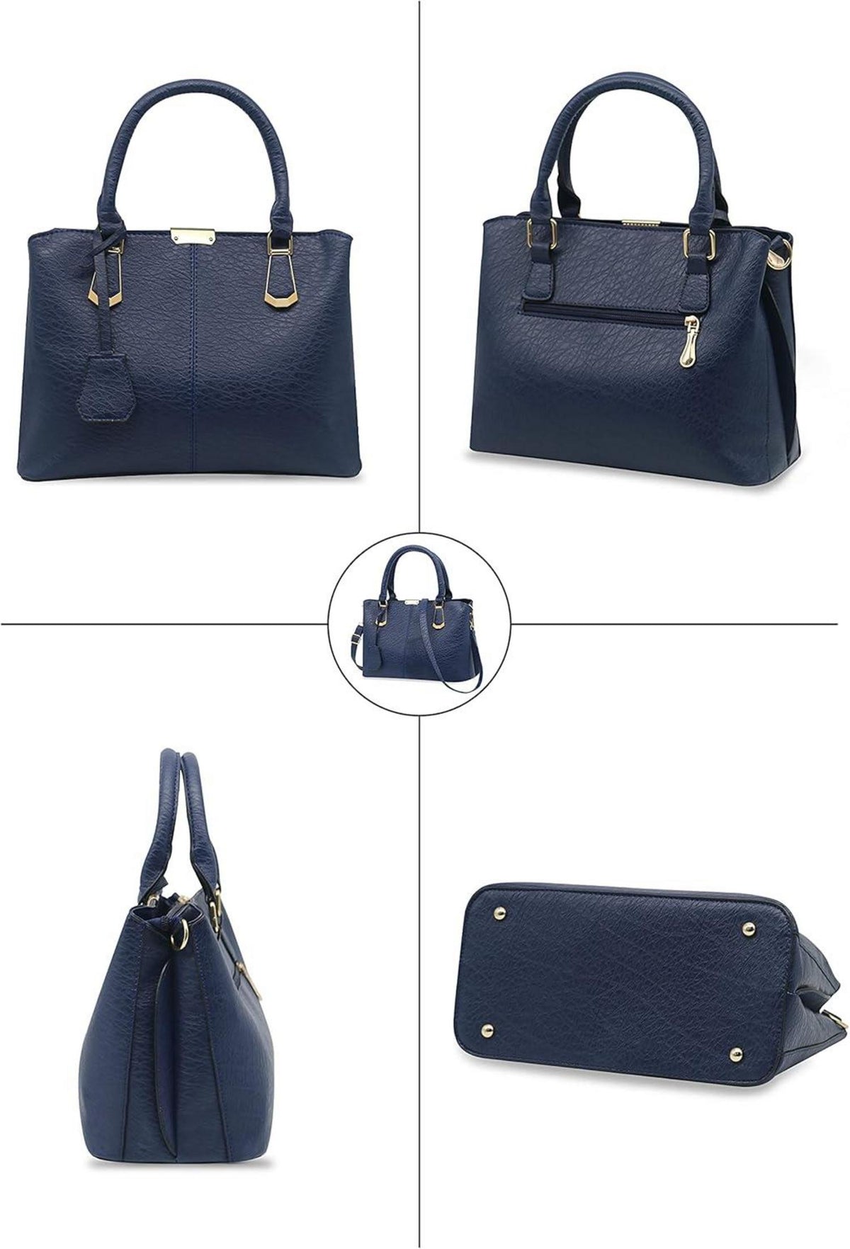 Pahajim Damen PU Leder Henkeltasche Umhängetasche Modern
