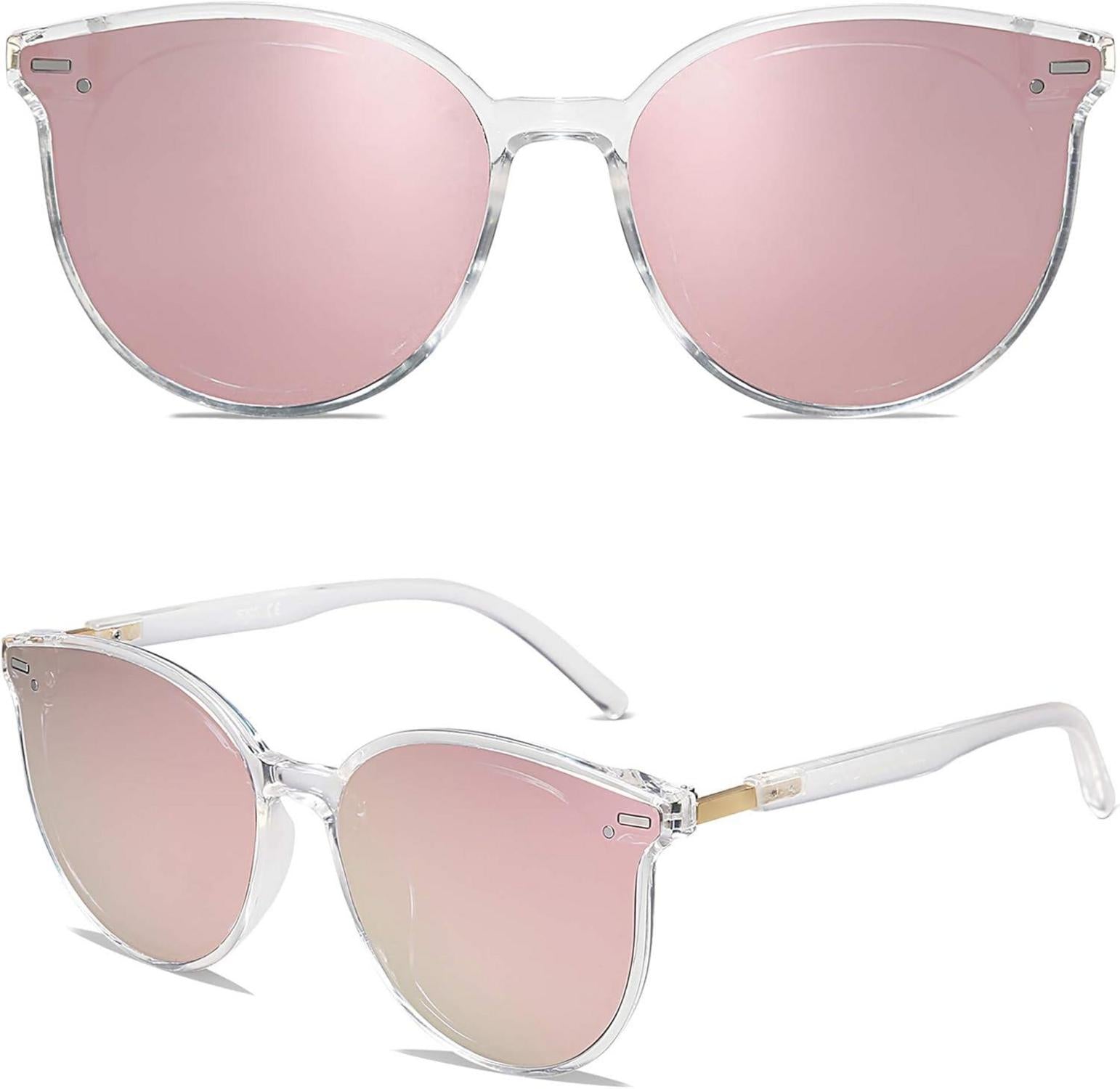 Runde Katzenaugen Sonnenbrille UV400 Schutz Fashion Stil