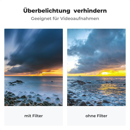 Variable ND Filter 67mm Slim ND8-128 (3-7 Stop) Graufilter