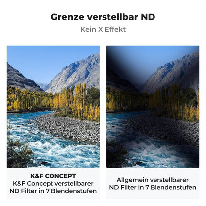 Variable ND Filter 67mm Slim ND8-128 (3-7 Stop) Graufilter