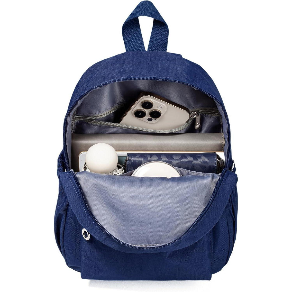 Damen Mini Rucksack Blau Leicht & Geräumig für Alltag & Reisen
