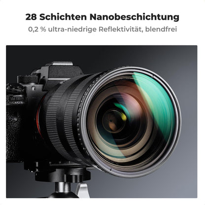 K&F Concept Nano-X Variable ND Filter 58mm ND8-128 (3-7