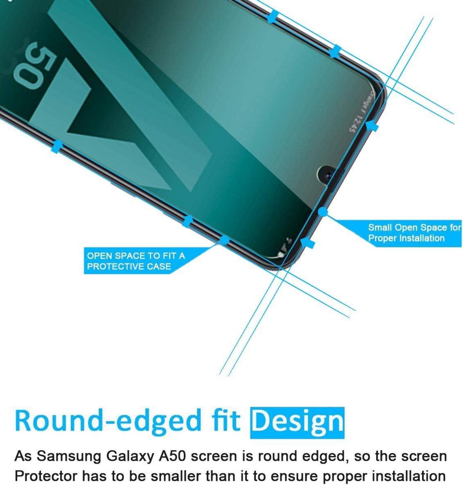 Panzer Schutz Glas für Samsung Galaxy A50 A50s 2er Set 9H Ultra-klar