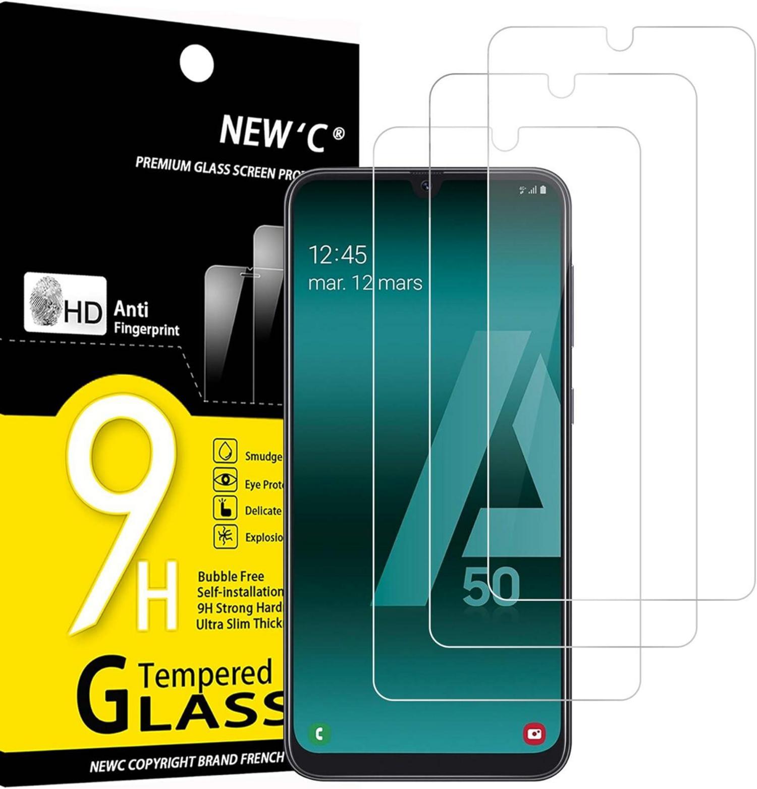 Panzer Schutzglas Samsung Galaxy A50 A50s Kristallklar 9H Härte