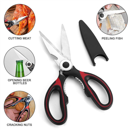 Küchenhelfer Set Outdoor Kochgeschirr Santokumesser Zange