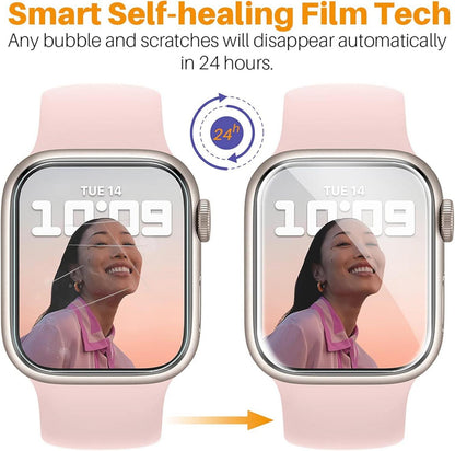 Schutzfolie für Apple Watch Series 8/7 SE 2/6/5/4 45mm 44mm Set 6stk