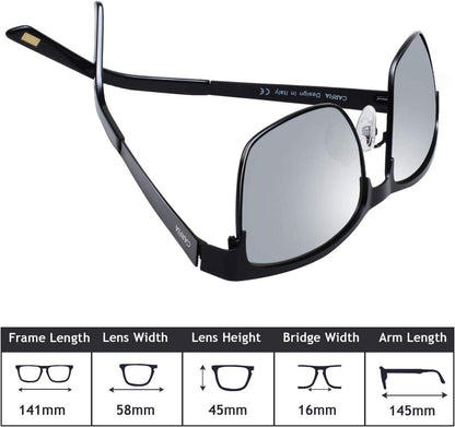 Polarisierte Herren Sonnenbrille Metallrahmen UV 400 Sportbrille