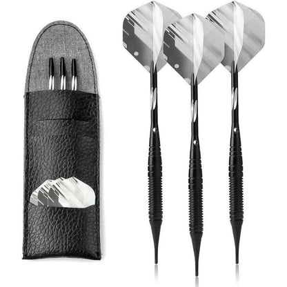 Dartpfeile 19g Softdart Set mit Kunststoffspitze und Tasche