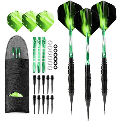 Dartpfeile Set 19g Kunststoffspitze mit Tasche - Softdart
