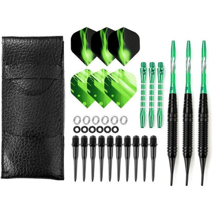 Dartpfeile Set 19g Kunststoffspitze mit Tasche - Softdart