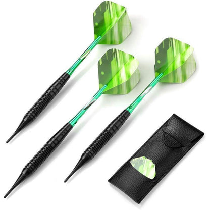 Dartpfeile Set 19g Kunststoffspitze mit Tasche - Softdart
