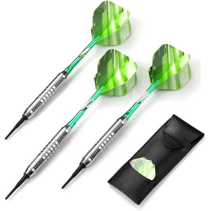 Dartpfeile 18g Softdart Kunststoffspitze Set mit Tasche