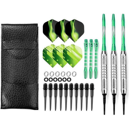 Dartpfeile 18g Softdart Kunststoffspitze Set mit Tasche