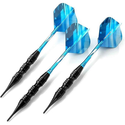 Dartpfeile Set Soft 20g Blau mit Koffer - Profi Darts mit