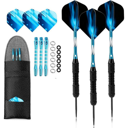 Dartpfeile Set 22g Stahlspitze Steeldarts Metallspitze 3er