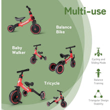 Kinderdreirad Laufrad Lauffahrrad 5-in-1 Lauflernhilfe 1-4