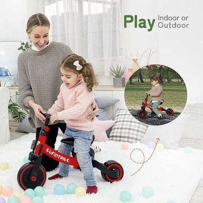 Kinderdreirad Laufrad Lauffahrrad 5-in-1 Lauflernhilfe 1-4