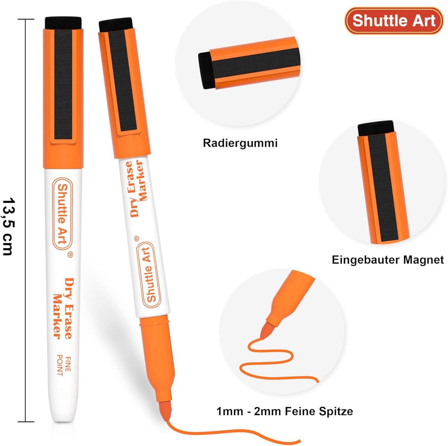 15 Farben Magnet Whiteboard Marker feine Spitze abwischbar