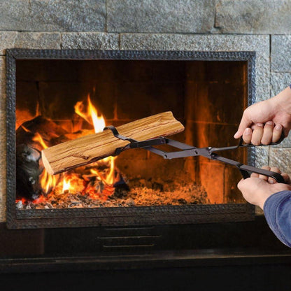 Amagabeli 66cm Kaminzange Schwere Last Holz Greifer für Kamin Draußen & Drinnen
