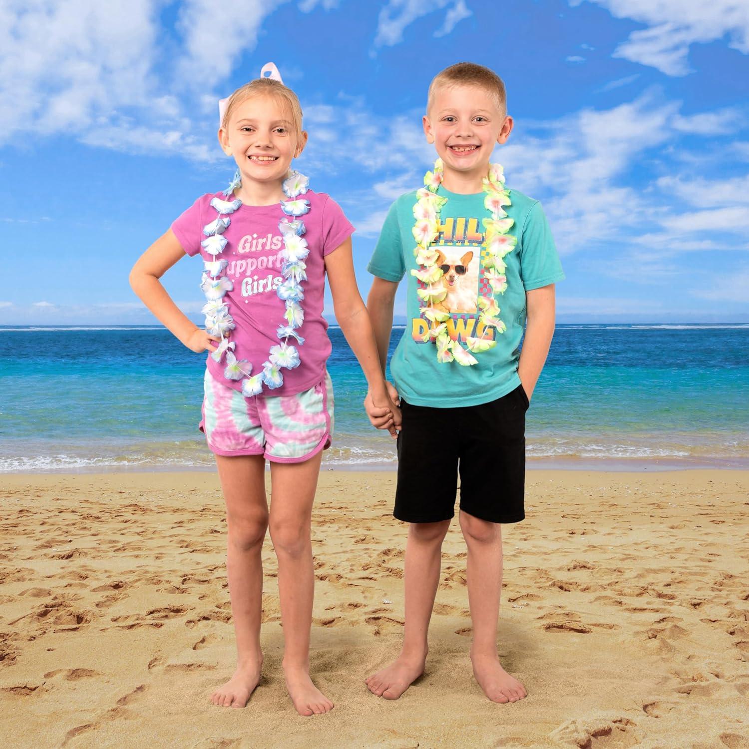 60er Set Hawaii Blumenketten Hawaiikette Lei Luau Party Strand