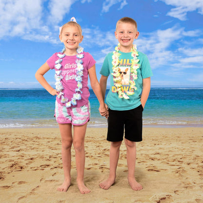 60er Set Hawaii Blumenketten Hawaiikette Lei Luau Party Strand