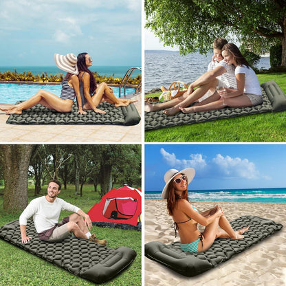 Isomatte Camping mit Kopfkissen, Ultraleicht, wasserdicht, Outdoor