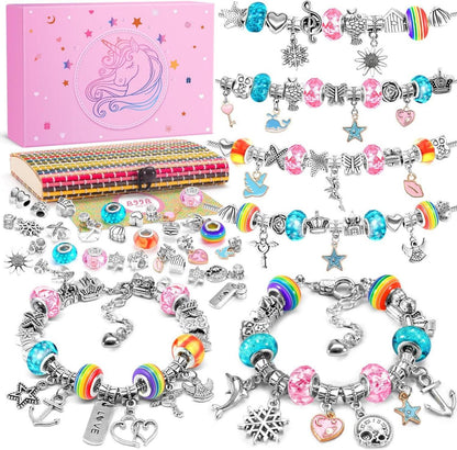 Bastelset Mädchen Silberarmband-Set Schmuck basteln 6-12 Jahre