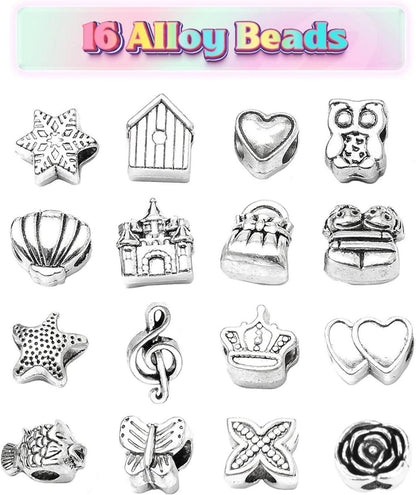 Bastelset Mädchen Silberarmband-Set Schmuck basteln 6-12 Jahre