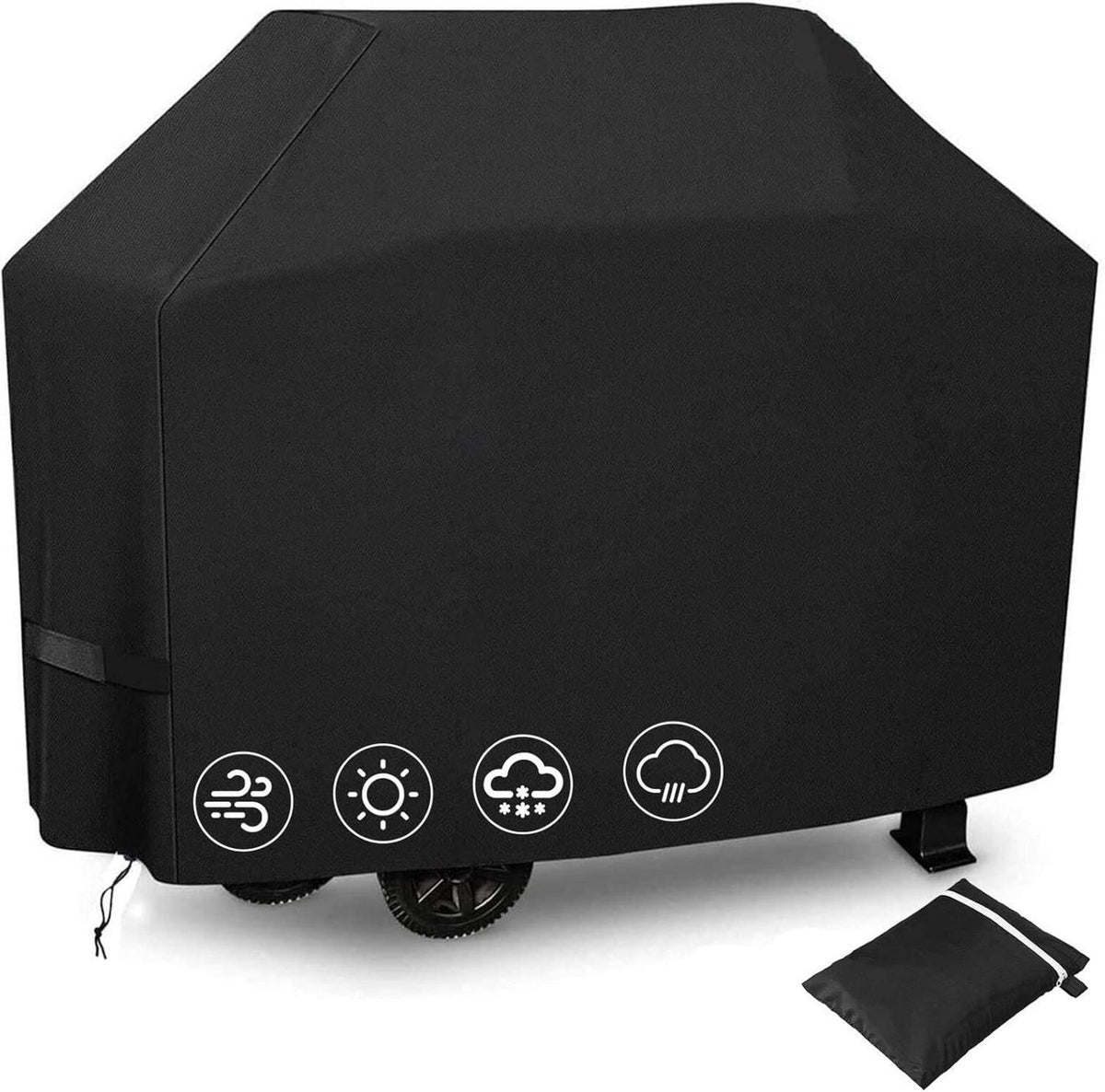 Grillabdeckung Wetterfest 145x61x117 cm für Gasgrill UV-Schutzhülle