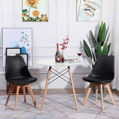 Runder Küchentisch Weiß Modern 80x80cm Skandinavisch