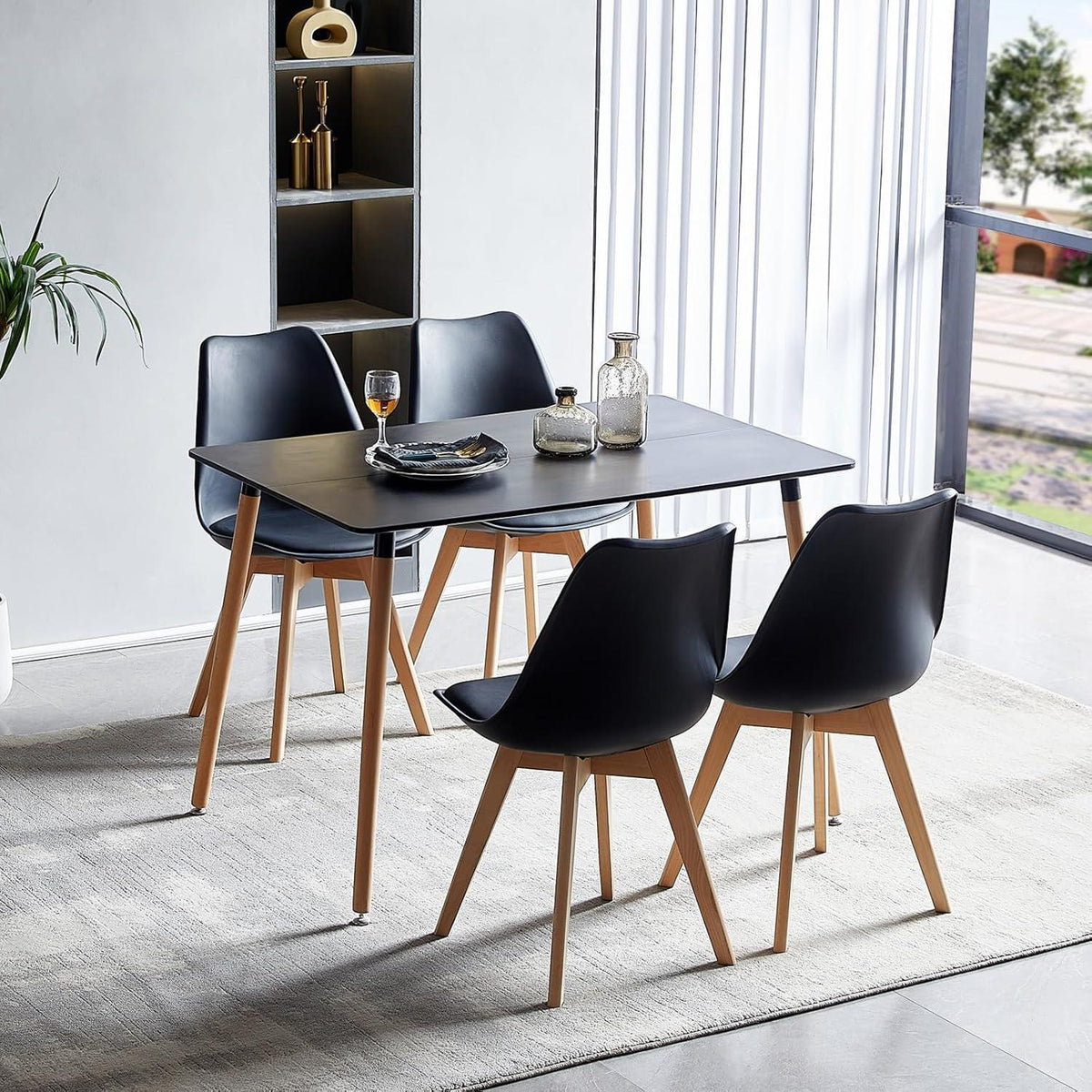 Skandinavischer Esstisch 110x70cm – Küchentisch für 2-4 Personen