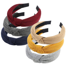 6er Set Vintage Haarreifen Damen, Knoten Stirnband Warp