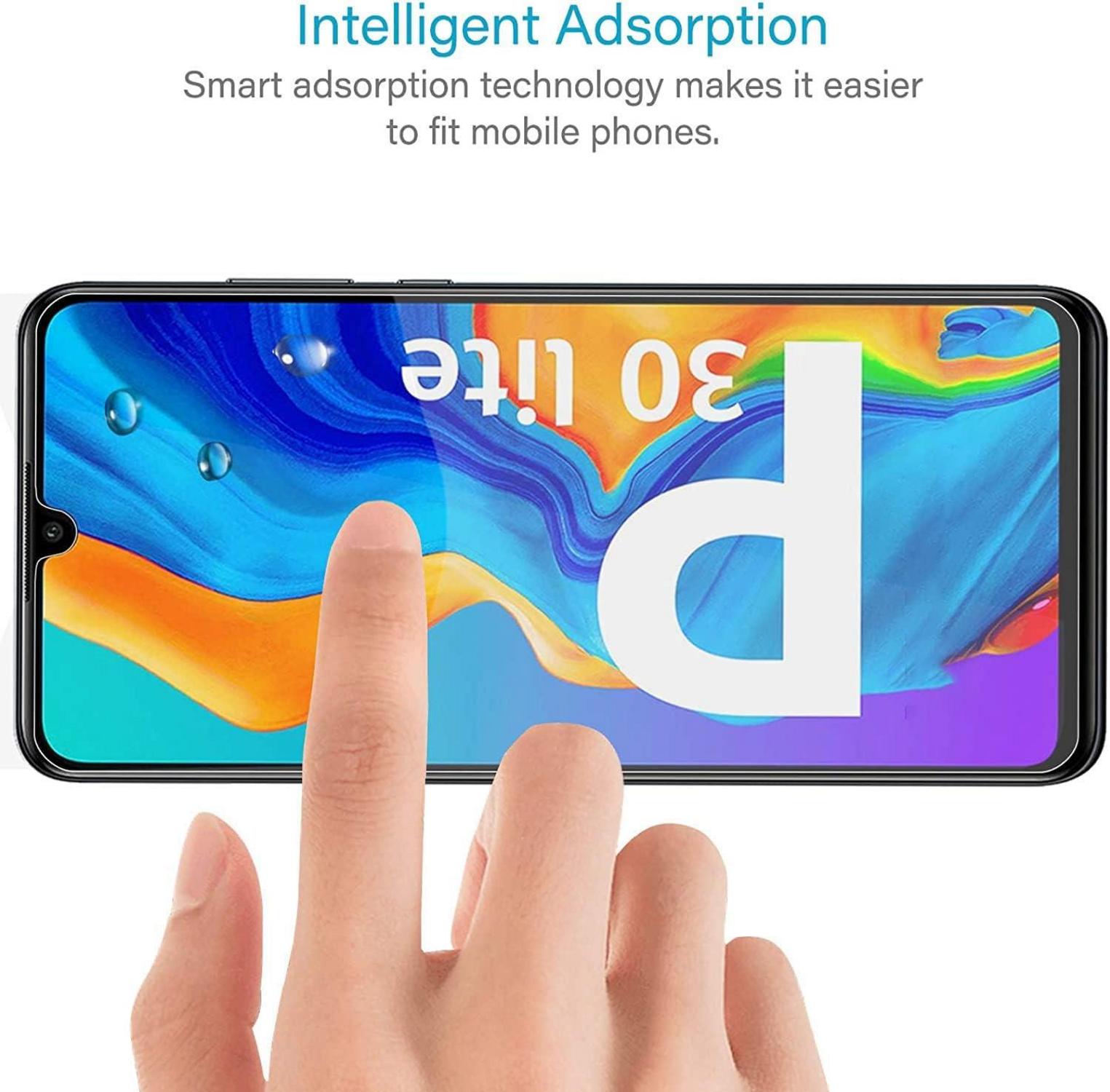 Panzer Schutz Glas Huawei P30 Lite Nova 4e 2 Stück 9H Härte Ultra-klar