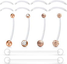 Flexible Schwangerschaftspiercing Bauchnabelpiercing 14G 1,6mm 32mm