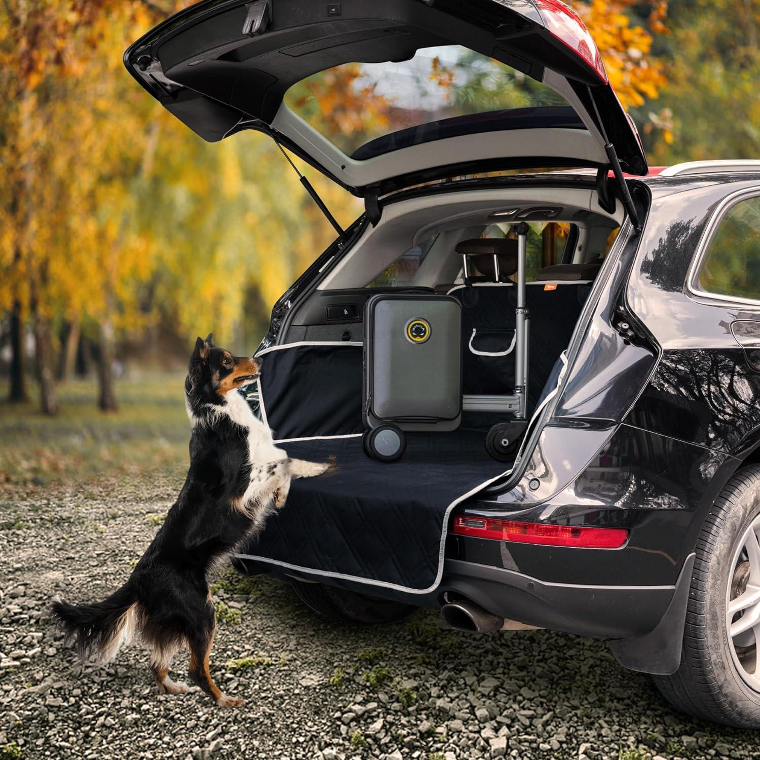 Kofferraumschutz Hund Auto Schwarz 185x103cm wasserdicht Schutz vor