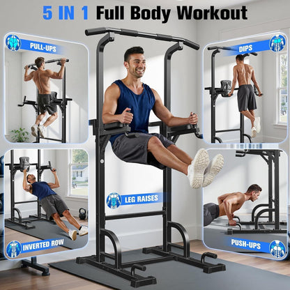 Sportsroyals Power Tower Dip Station Klimmzugstange 204.1 kg