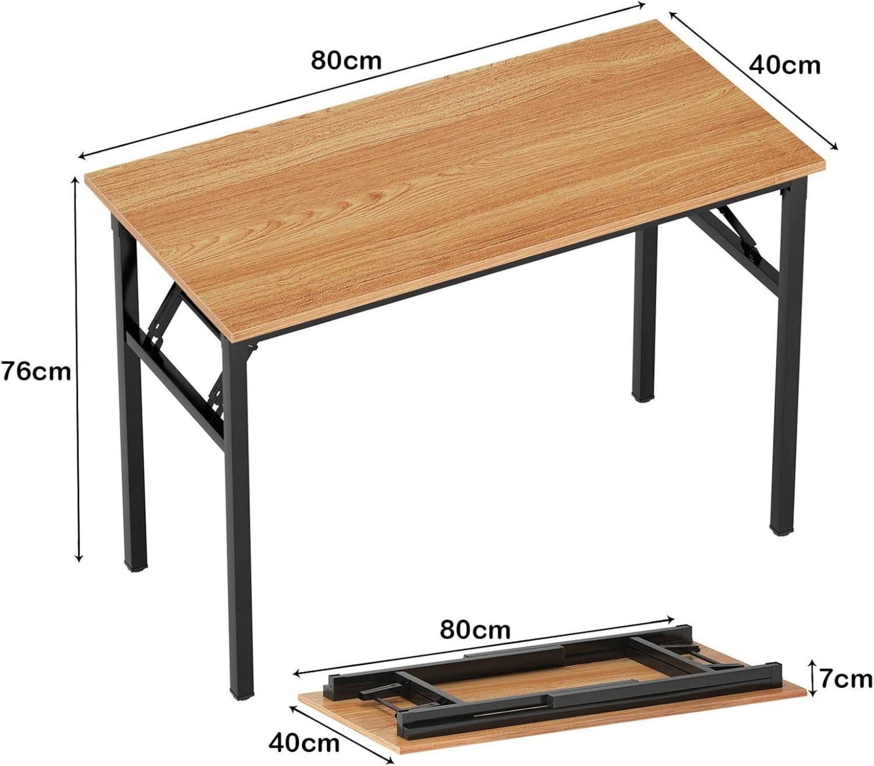 Klapptisch Computertisch 80x40x75 cm Büroarbeitsplatz Home